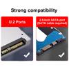 4-Port NVMe Interfaces To PCIe X16 Converter Card Motherboard Support PCIe X4x4x4x4 Bifurcation with LED Indicator