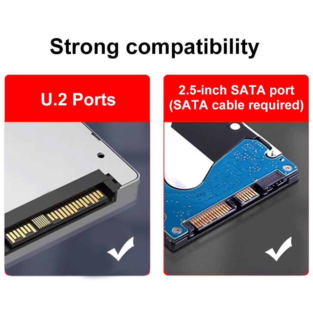 4-Port NVMe Interfaces To PCIe X16 Converter Card Motherboard Support PCIe X4x4x4x4 Bifurcation with LED Indicator