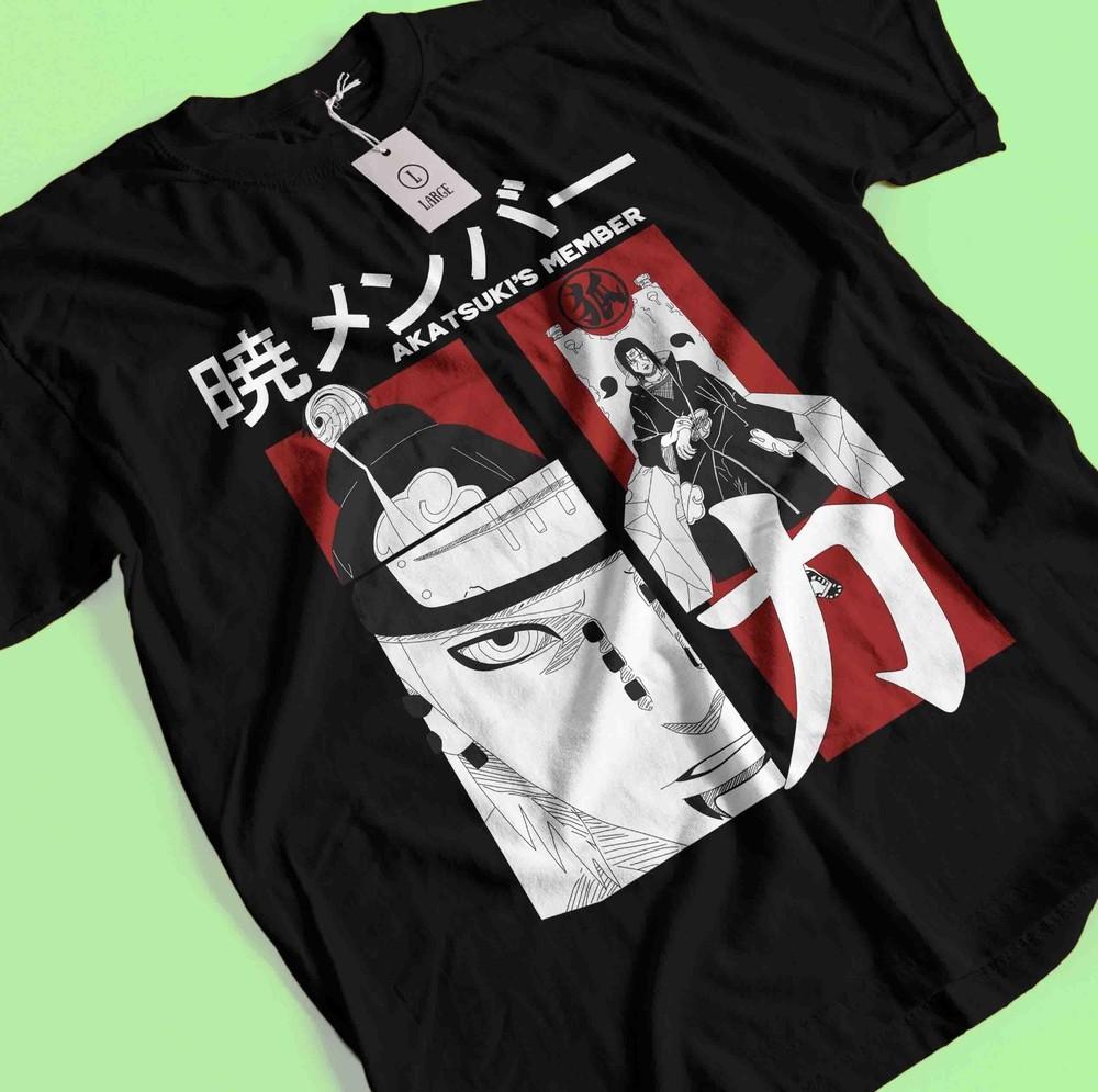 Pain Tshirt Naruto T-Shirt Jiraya Shirt Madara Obito Kakashi Akastuki Anime Tee