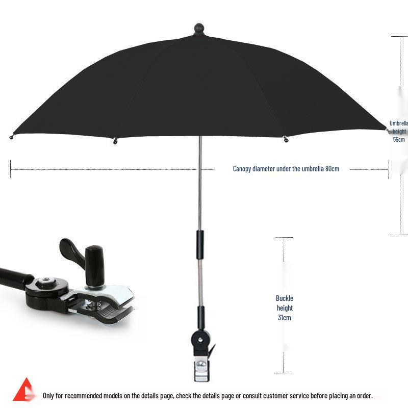 Universal Baby Stroller Sunshade Tricycle Umbrella