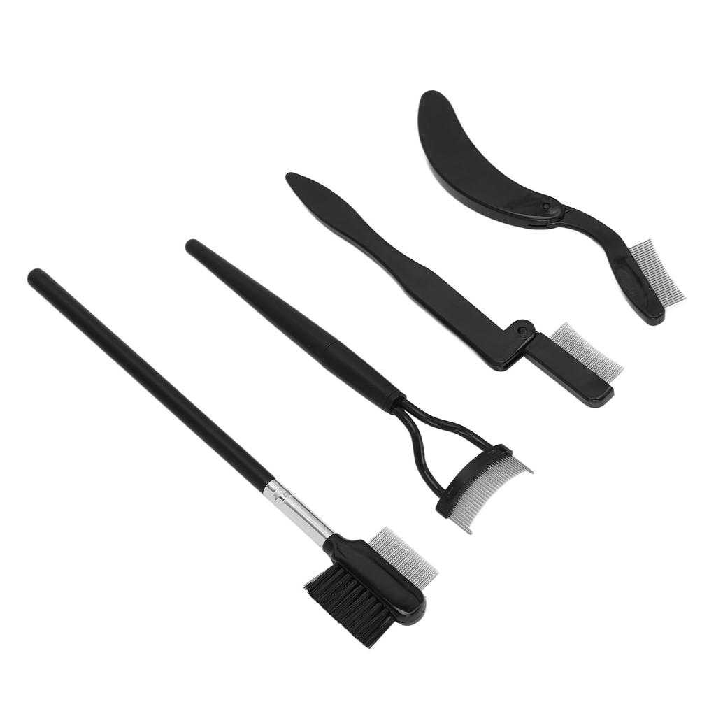 4 Pieces Folding Eyebrow Comb Eyelash Separator Grooming Brush Portable Makeup Tool for Girls Women