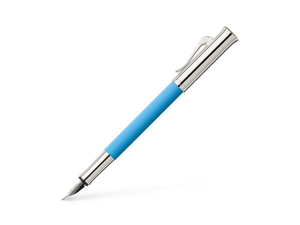 

Fountain Pen F Fine Nib Guilloche Count Collection Gulf Blue 145281 Official Import Faber-Castell Dual-use