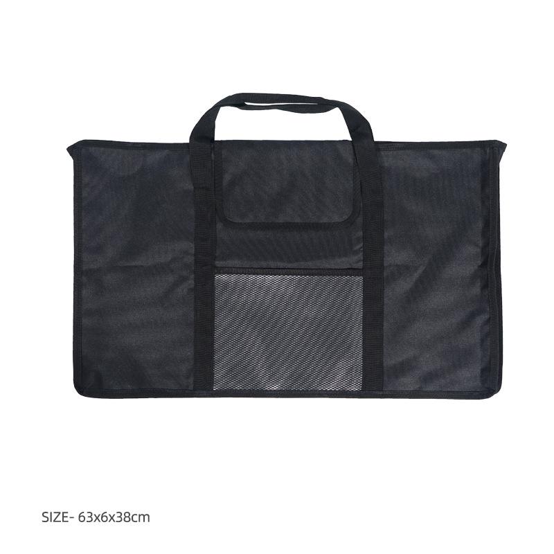 Draagbare Bamboe Eettafel met Gaasrek voor Kamperen & BBQ