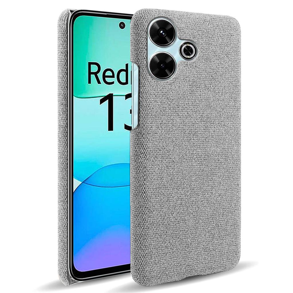 For Xiaomi Redmi 13 4G Case Cloth Texture Anti-Scratch Protective PC Phone Cover