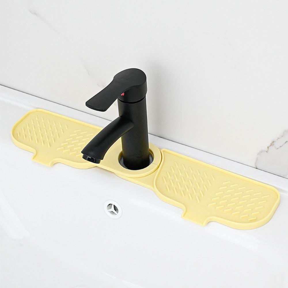 Slope Shape Sink Splash Guard Rotatable Faucet Drip Catcher Tray Sink Faucet Mat  Kitchen Sink