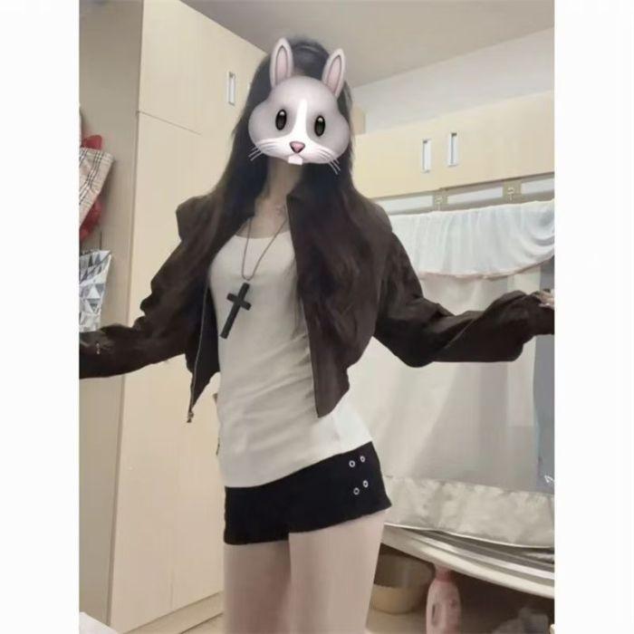 Высококачественная ретро-куртка для миниатюрных женщин, Осень-Зима 2025: Новый американский модный тренд Small