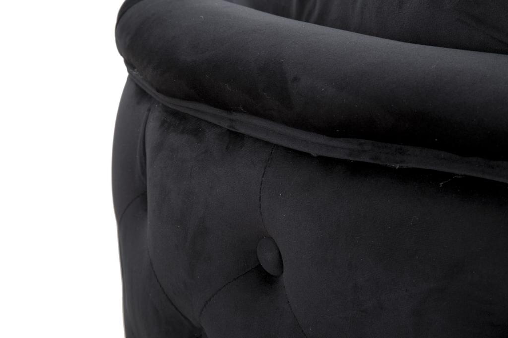 Sofa Bucarest Black Cm 127X74X71