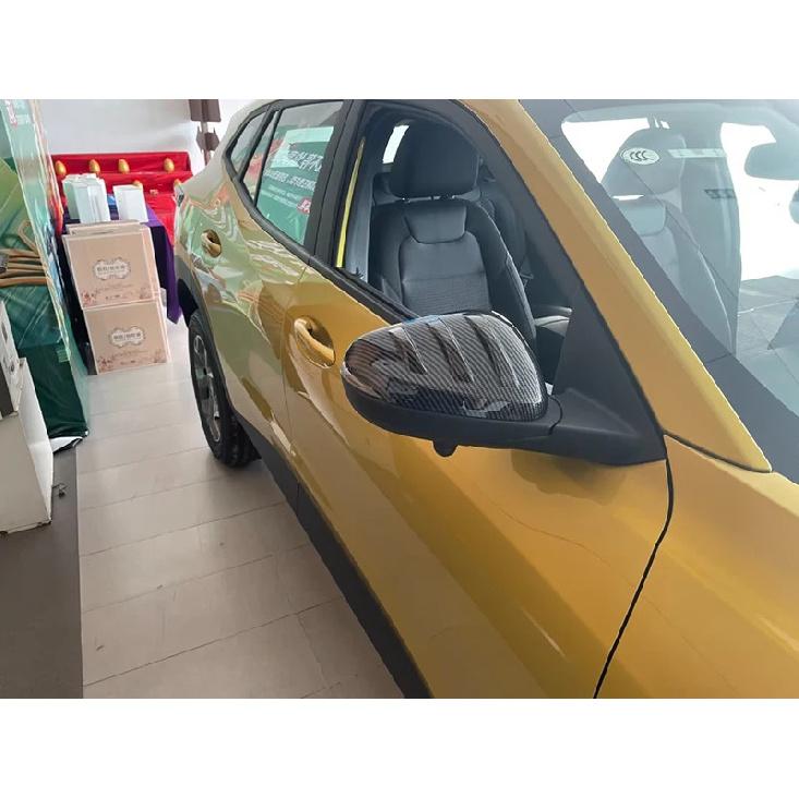 For Chevrolet Seeker Trax  2024 Car Accessories Carbon Fiber Style Door Side Mirror Cover Trim Rear View Cap Overlay Molding