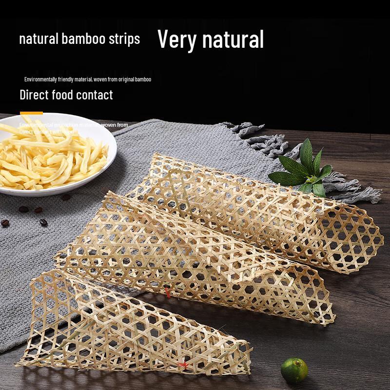 Maidekai Okrągła Ręcznie Tkana Mata Bambusowa (10-Pack)