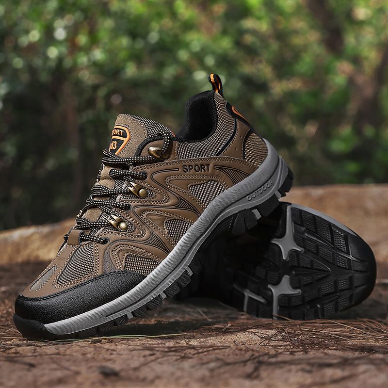 

Fashion New High-quality Men s Shoes with Thick Soles Outdoor Mountaineering Anti Slip Platform Tourism Tie Up Casual Sneakers Shoes 39 хаки