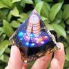 Crystal Gravel Pyramid Resin Ornament: Home & Office Decoration Gift