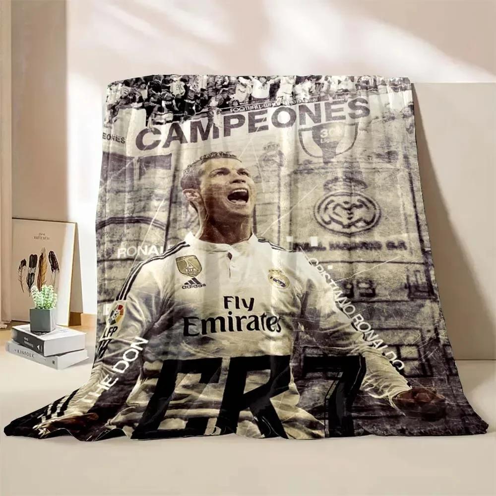 Coperta in Flanella CR7 Ronaldo Moda Portatile Casa Viaggio Campeggio Divano Coperta da Picnic