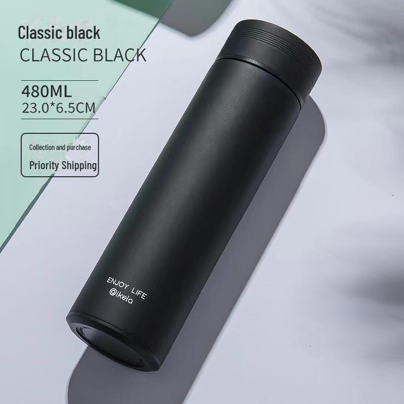 Korean Style 316 Stainless Steel Thermos with Smart Temperature Display – Unisex, Cute & Simple Design