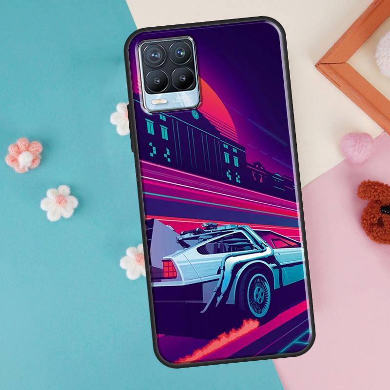 Back To The Future Time Machine For OnePlus 11 10 Pro 10T Nord CE 2 Lite Realme C55 C35 C33 C31 C30 C21Y GT Neo 5 3 2T Case