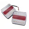 2x 12V Waterproof Rear Light 16 LED Car Truck Taillight Rear Brake Light Signal Indicator Marker for Camper Trailer Lorry Bus