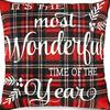 Merry Christmas Decor Cushion Cover 45x45 cm Pillow CaseCartoon Reindeer Santa Claus Printed Throw Pillowcase Linen Pillow Cover