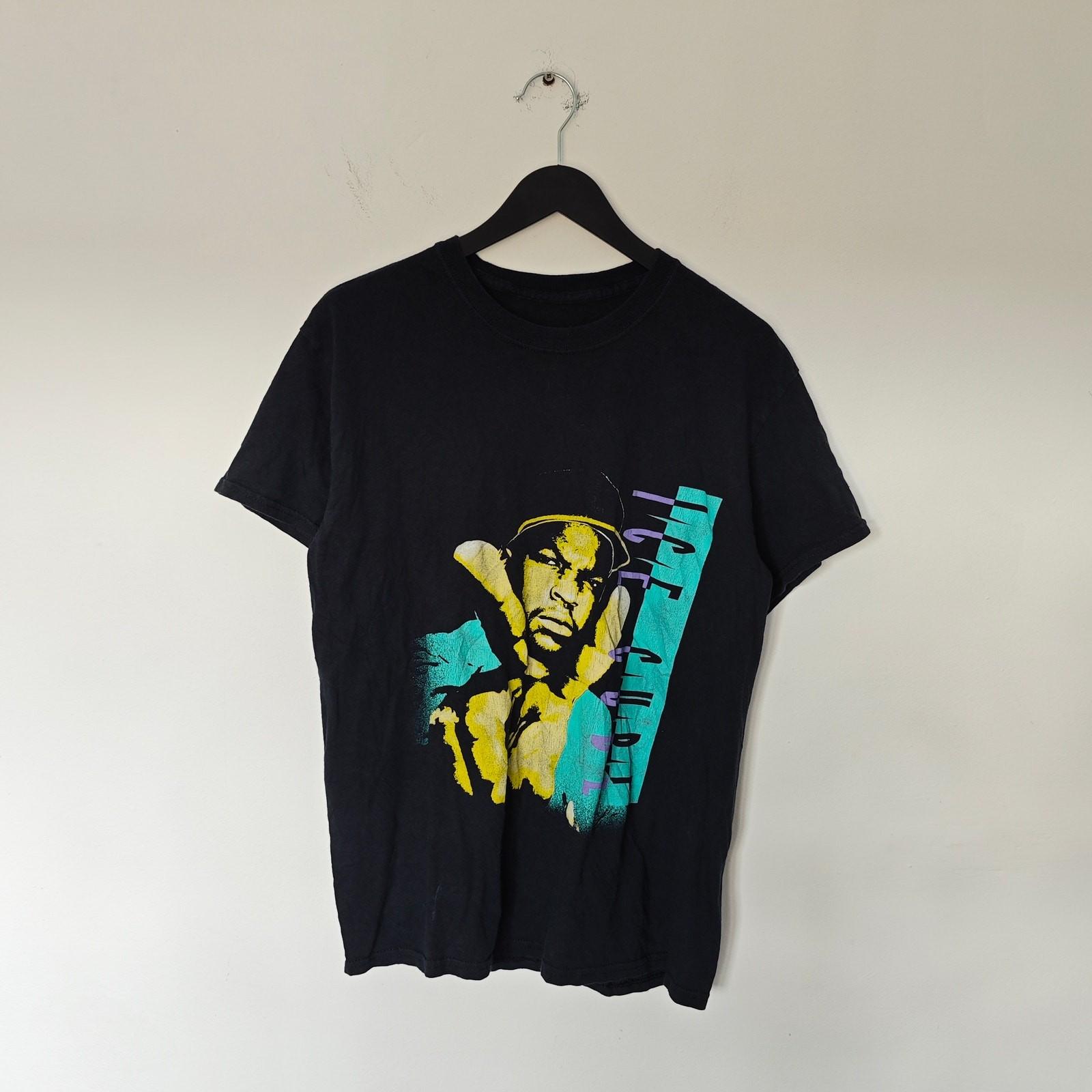 Vintage Ice Cube T-Shirt Black Mens Medium Graphic Print Band Tee 90s Style XXXXL