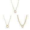 Stainless Steel Snake Chain Necklace With Gemstone Pendant For Women Fashion And Daily Wear