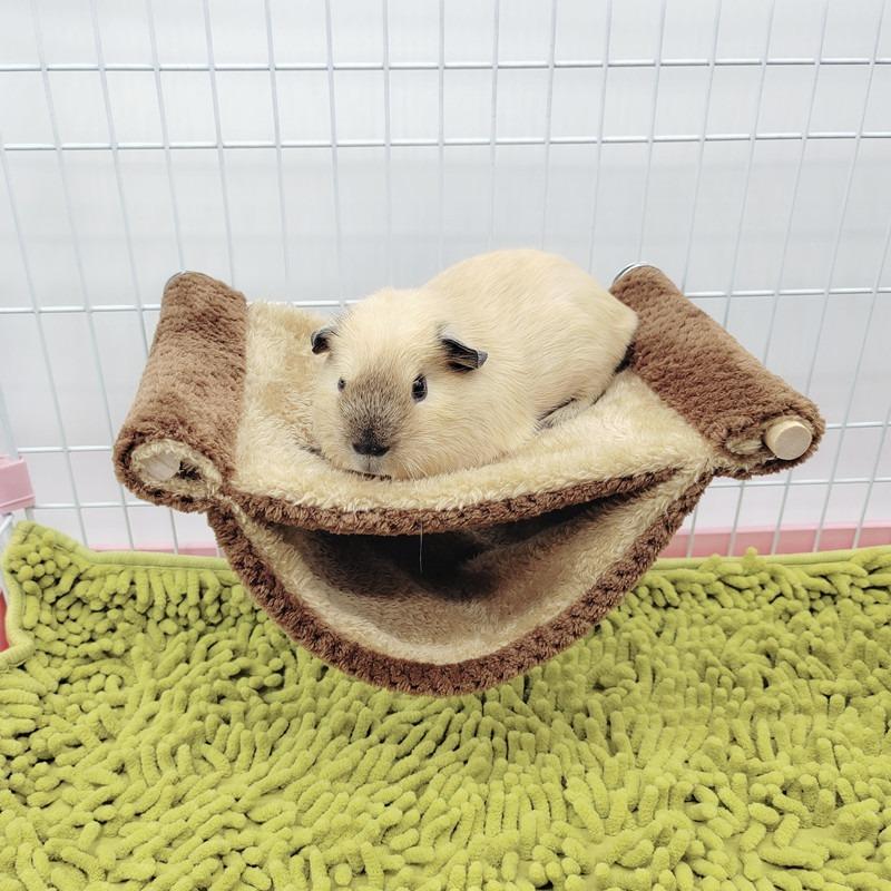 Warm Plush Hamster Hammock Small Pet Sleeping Bag Nest Pets Rat Squirrel Hanging Cage House Pet Accessories Supplies