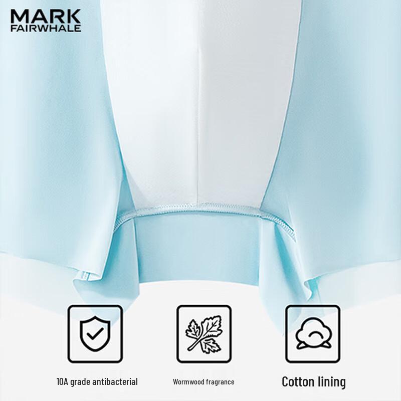 FAIRWHALE Men's 10A Antibacterial Cooling Seamless Boxer Briefs