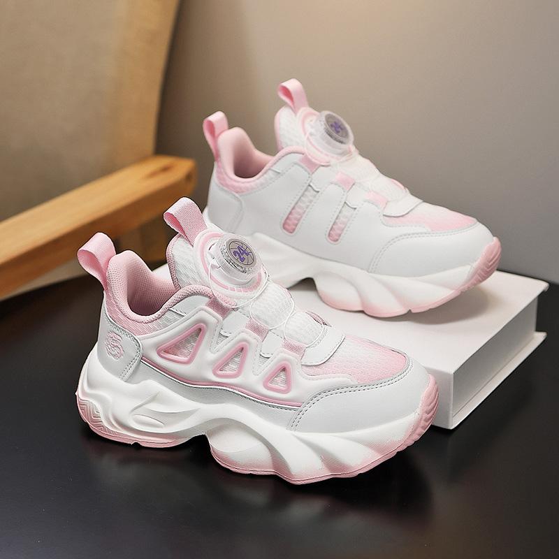 28-39 Tamanho Grande Infantil Antiderrapante Resistente ao Desgaste Conveniente Moderno e Casual Sapatos Esportivos para Sapatos de Corrida de Meninas
