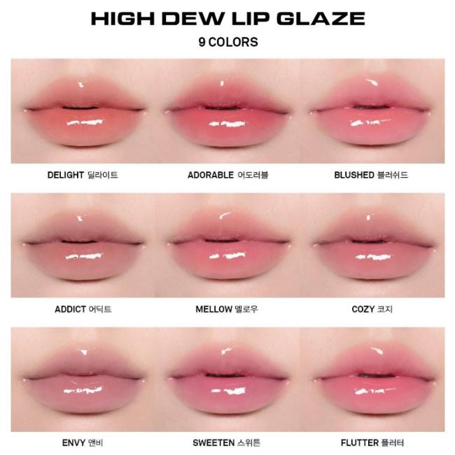 [New Color&Limited] NAMING Hight Dew Lip Glaze Single / Limited Set (9 Colors)