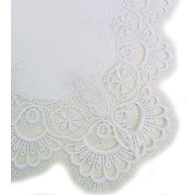 [R7684] - Placemat Table Runner 'Belle Époque' White - 88x41 Cm