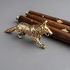 Handcrafted Brass Fox Handle Walking Cane Detachable Wooden Walking Stick, Accessory