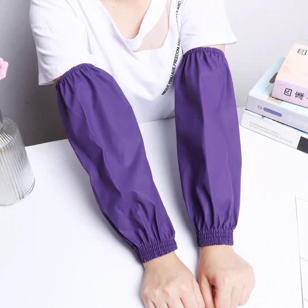 Unisex Wasserdichte & Ölbeständige PU-Leder Armschützer für Küche und Hausarbeit