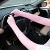Sun Protection Summer Long Arm Covers Thin Anti-UV Arm Sleeves Half Finger Ice Sleeves Driving