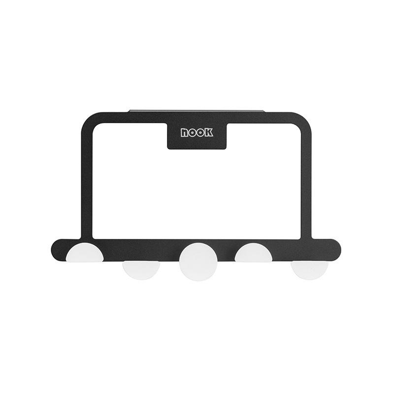 

Wrought Iron Over the Door Hanger with 5 Hooks, Non Perforated, Easy Installation, Available in 4 Colors Ideal for Bedroom and Bathroom, Rear Hook чёрный