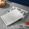 304 Stainless Steel 6-Compartment Deep Meal Tray