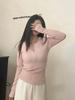 Spicy Girl Slimming Half-Zip Long-Sleeve T-shirt for Women - Autumn/Winter