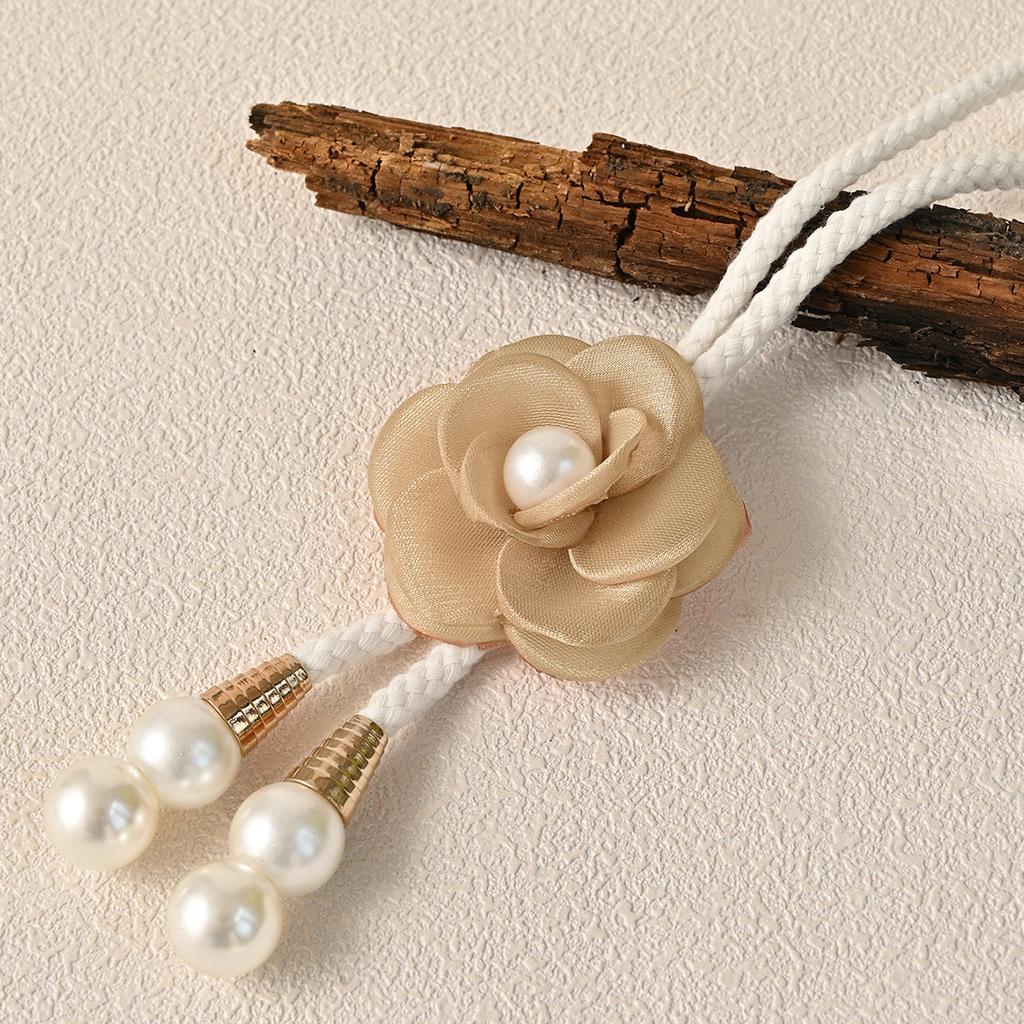 2Pcs Elegant Artificial Pearl Flower Curtain Strap Adjustable Curtain Buckle Home Decoration Adds A Warm Atmosphere To The Home