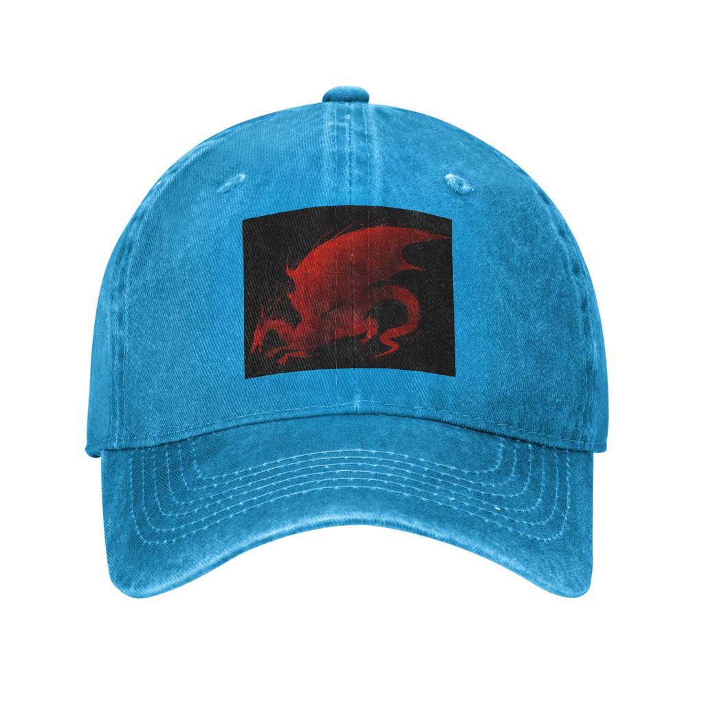 Dragon Age Origins Blood Dragon V2 Denim Cap Casual Baseball Caps Adjustable Hat Summer Unisex Baseball Hats