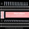 Poly Nail Gel Dual Form Extension Mold Reusable Clear Tips for Fast Builder Nail Salon DIY Professional Home Use Kit