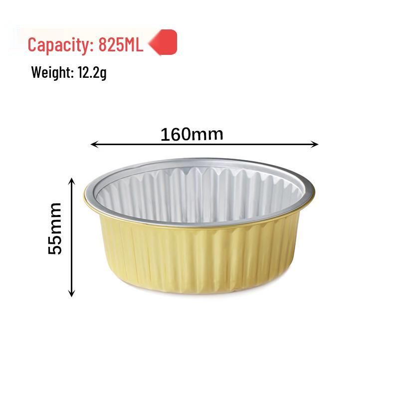 Handun 825ml Sealable Aluminum Foil Takeaway Containers