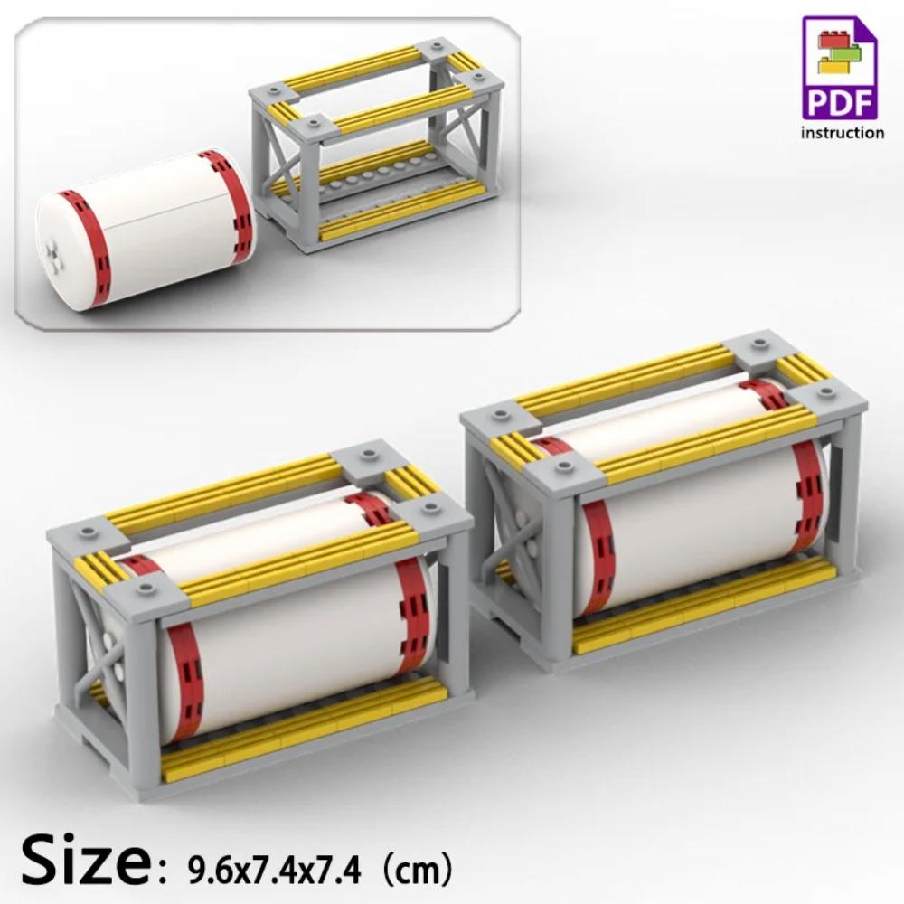 

MOC Топливный бак Конструктор Винные бочки Контейнер для товаров Кирпичики для вилочного погрузчика Игрушки Подарок для мальчиков коричневый