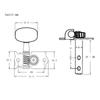 6/12/18PCS Guitar String Tuning Pegs Tuner Heads for Electric Guitar Folk Acoustic Guitar Tuning Pegs 3L 3R Open String Button