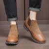 New men's shoes autumn and winter shoes British leather Martin boots men's Brock Chelsea short boots one-pedal men's shoes