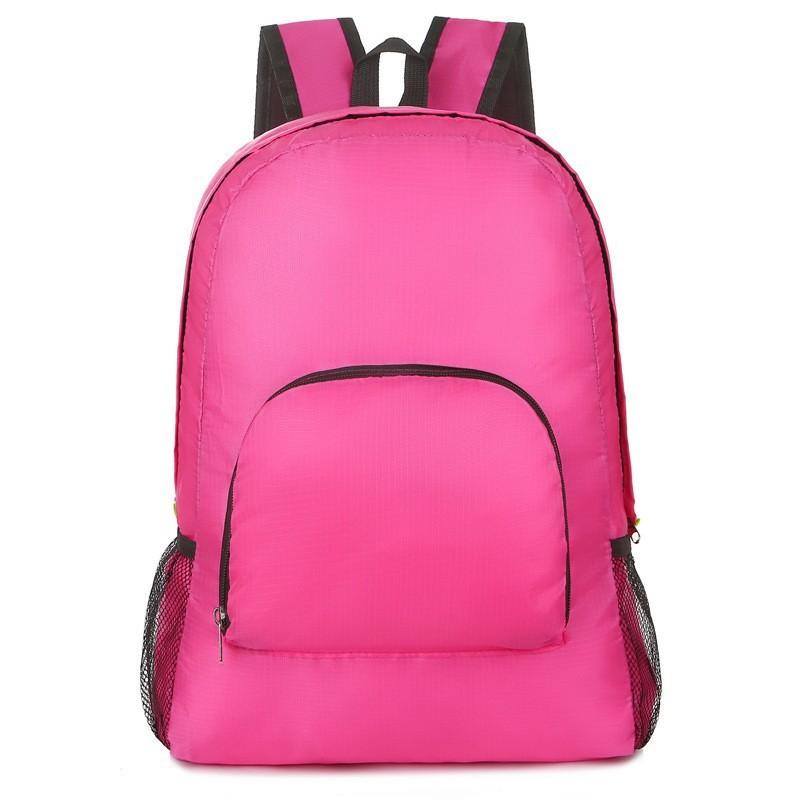 Outdoor Zipper Backpack Foldable Hiking Bag Splash Proof Lightweight Bag Cycling