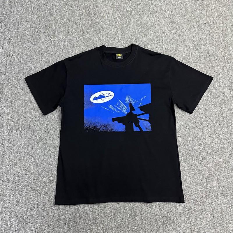 Unisex Streetwear Oversized Cotton Tee With Geometric Print Loose Fit Short Sleeve T-Shirt Men Women
