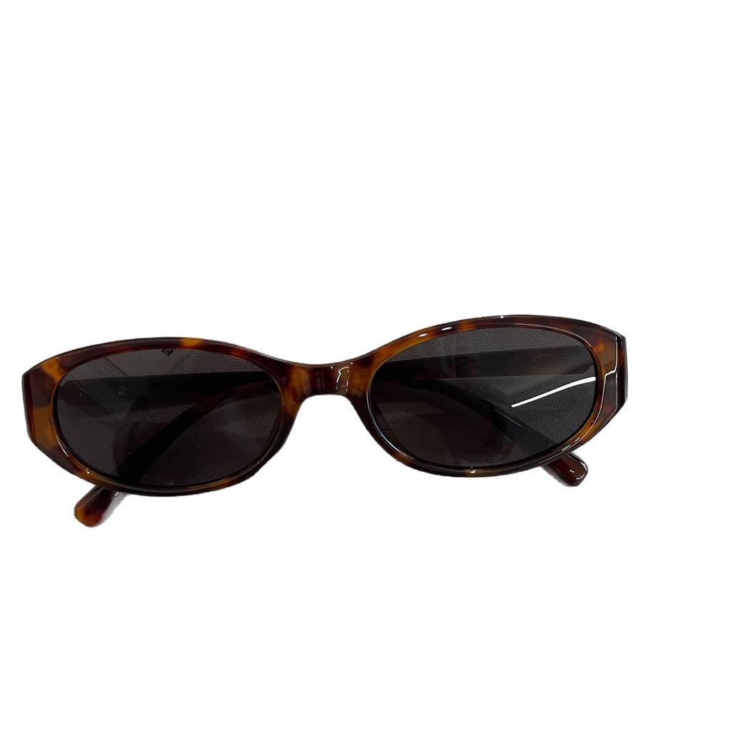 Summer white sunglasses women's premium sense UV protection sunshade oval new Spice Girl sunglasses