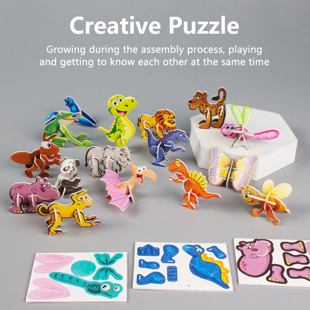 Детская бумажная 3D трехмерная головоломка с насекомыми — фото 7