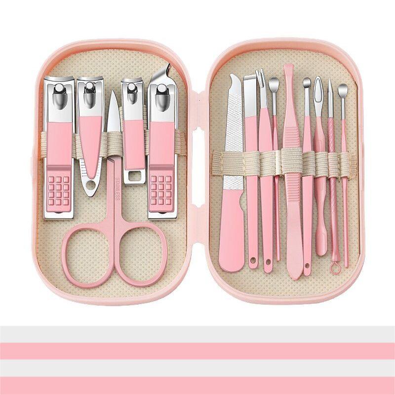 8-Piece Nail Clipper & 14-Piece Manicure Set with Foot Care Storage Box