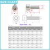 304 Stainless Steel Bolts And Nuts Set M2 M3 M4 M5 M6 Hexagon Hex Socket Screws Allen Cap Head Bolt Nut Set Assortment Kit