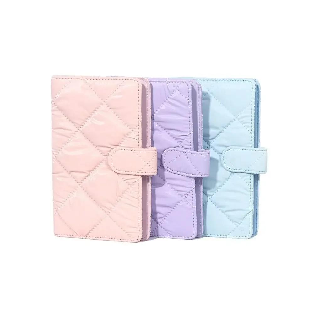 Universal 3 inch Instant Camera Photo Album 108 Pockets Large Capacity Photo Storage Case Solid Color PU Leather Card Organizer