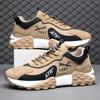 New trendy men's sports shoes breathable and versatile leather surface soft sole thickened casual shoes men's shoes casual shoes