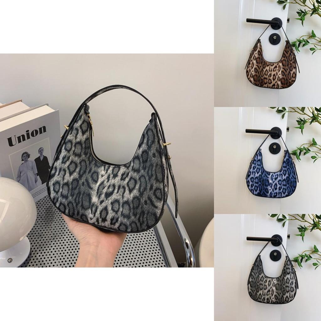 Trendy New Moon Bag For Women In Gray Brown And Blue Stylish Pu Material Perfect For Daily Use