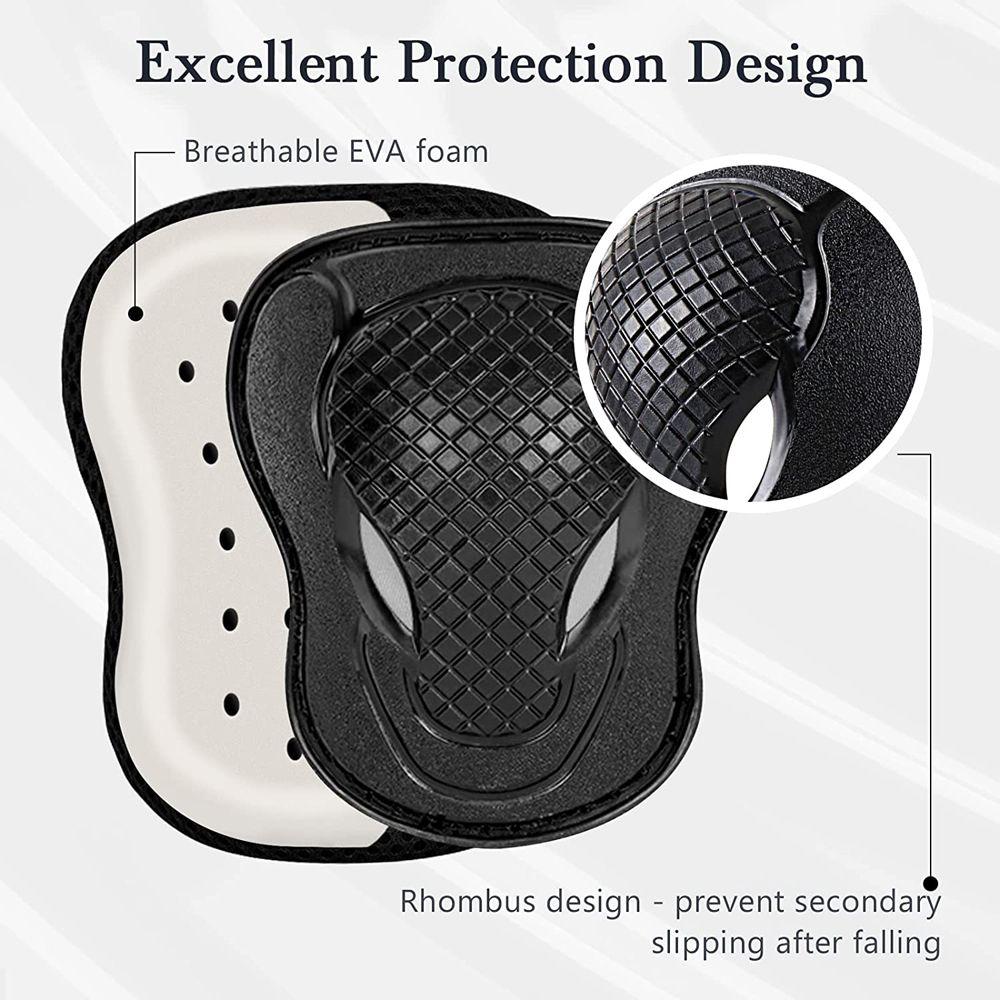 Knee Protector Safety Brace Wrist Guards Kids Knee Pads Set Protective Gears Set Elbow Pads